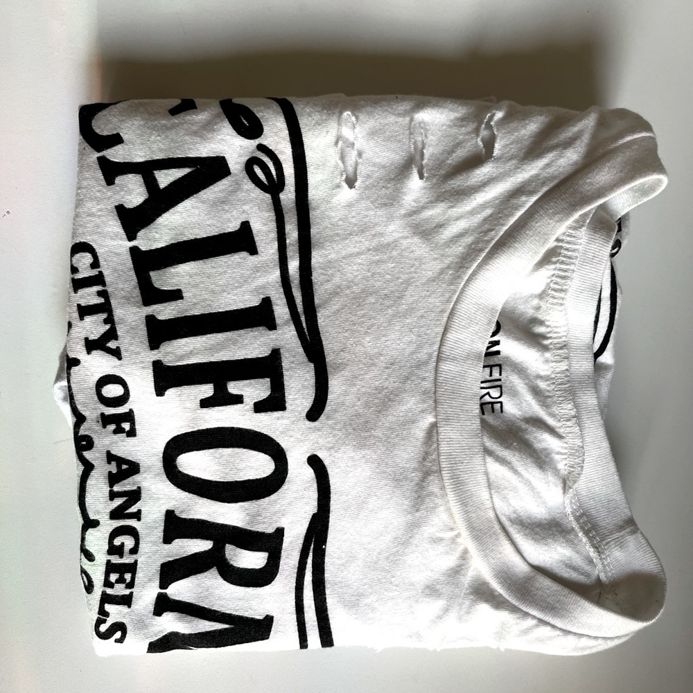 California tshirt with kool cuts on sides